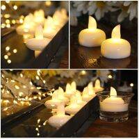 【CW】 1pcs Flameless LED Candles Battery Operated Tea Light Birthday Party Wedding Romantic Lights Valentine 39;S Day Decor