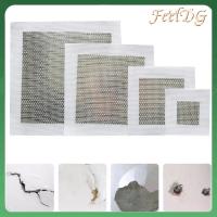 FEELDG 10pcs ความเหนียวที่แข็งแกร่ง แพทช์ซ่อมแซมผนัง รู drywall 2/4/6/8นิ้ว แพทช์ซ่อมแซมหลุม ของใหม่ โลหะสำหรับตกแต่ง แผ่นติดผนัง ออฟฟิศสำหรับทำงาน