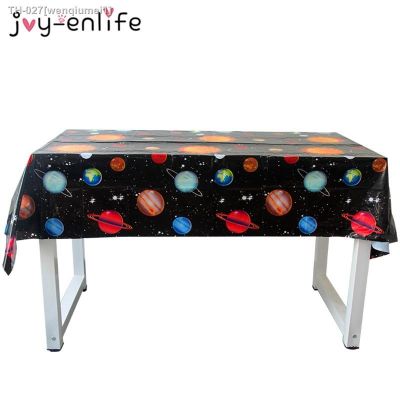 ◘✒ 1pcs Outer Space Birthday 110x180cm Disposable Tablecloth Birthday Party Decorations Kids Planets Party Science Fiction Theme