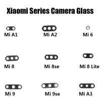 2ชิ้นล็อต,ด้านหลังกลับกล้องเลนส์แก้วปกคลุมสำหรับ Xiaomi Mi A1 A2 Lite A3 Mi6 Mi9 CC9ด้วยสติกเกอร์กาวอะไหล่