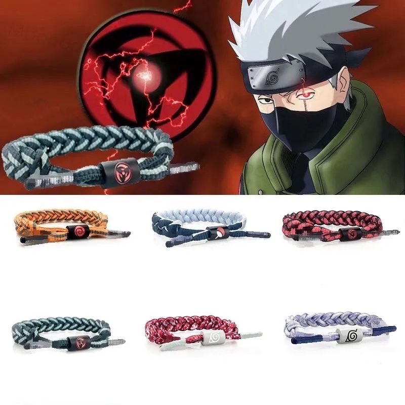 Fashion Sharingan Eye Charm Bracelet For Men Anime Sasuke Uchiha Clan  Rinnegan Kakashi Jewelry Multilayer Weave Leather Bracelet Bangles @ Best  Price Online | Jumia Egypt