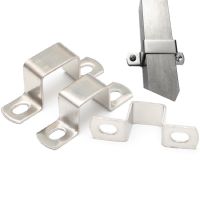 304 Stainless Steel Square Card Square Card Pipe Buckle Riding Card Hold Hoop Ohm Right Angle Bracket Clamp U-shaped Pipe Card