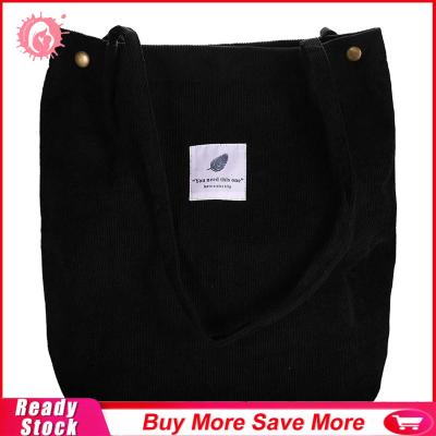 กระเป๋าถือถุงย่ามช้อปปิ้งแฟชั่นความจุสูงกระเป๋าผ้าใบสำหรับผู้หญิง (สีดำ)