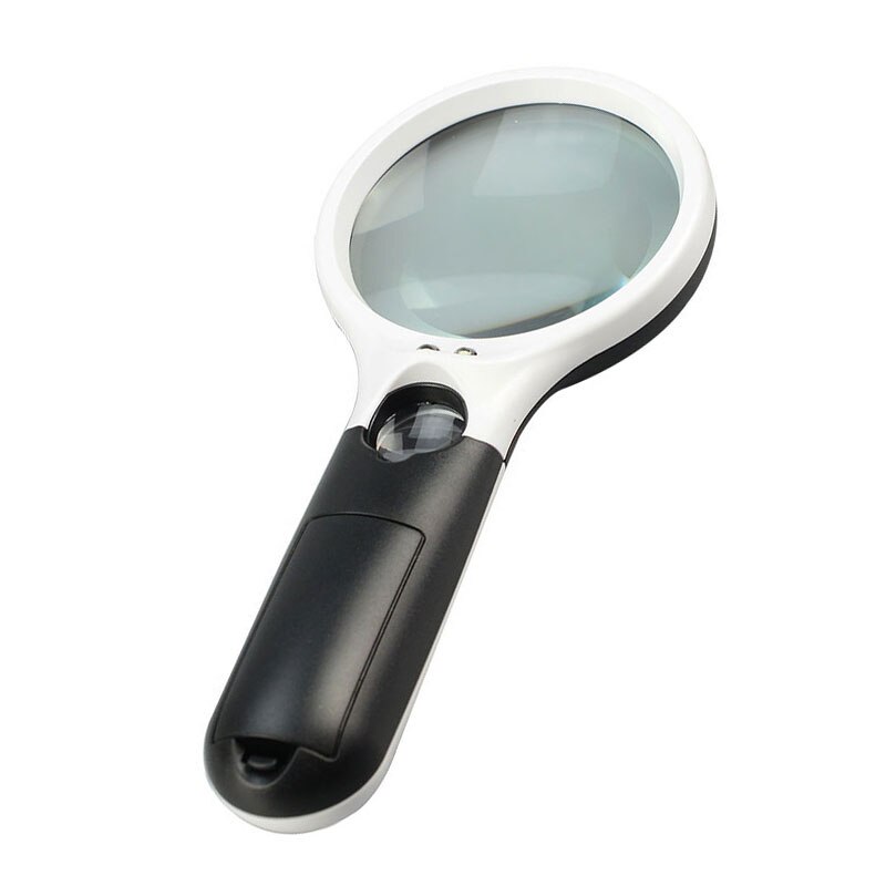 3x and 8x Dual Lens Hand Held Magnifier 3.5'' 