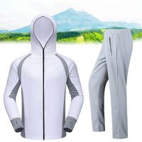 【YF】 New Clothes Fishing Shirt Jacket Ice Silk Quick Dry Sports Clothing Sun Protection Face Neck Anti-uv Breathable Hooded