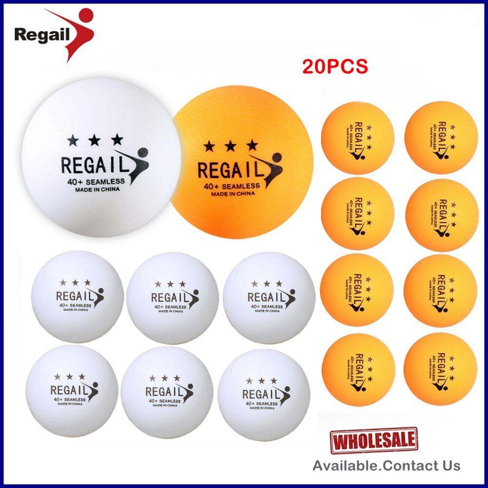50Pcs REGAIL 3-Stars 40mm Olympic Table Tennis Balls Orange Ping Pong Ball 