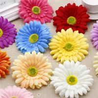 5pcs/Lot 10cm Silk Artificial Flowers Sunflower Gerbera Fake Flowers Summer Beach Photography Handmade Wedding Home Decoration