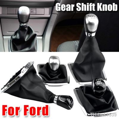 【hot】ↂ✇  Shifter Knob Lever Manual 5 6 Speed 2 MK2 C-MAX 2006-2011MK3 MK4 MK7 With Leather Dustproof Cover