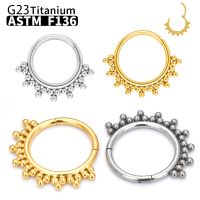 ✆ G23 Titanium Piercing Nose Ring Body Jewelry Hoop earings ASTM F136 Cartilage Tragus Diaphragm Titanium Hing