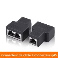 5 Warna Jaringan Rj45 1 Sampai 2 Ganda Perempuan Port CAT5/CAT 6 Kabel Port Jaringan Kabel Splitter Extender Steker Adaptor Konektor