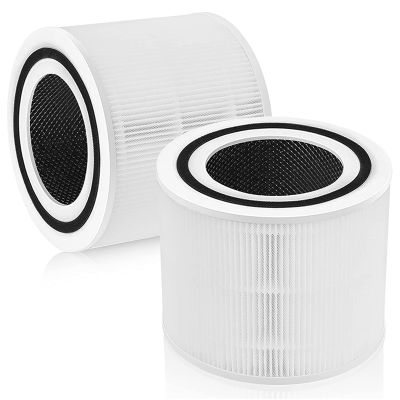 2 Pack Replacement Filter for LEVOIT Core 300 300S VortexAir 3-In-1 Activated Carbon Core 300 Filter, Part Core 300-RF