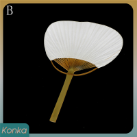 ✨ Konka 1PC สีขาวพับกระดาษหรูหรามือแฟนแต่งงานพรรคโปรดปราน