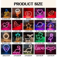 Custom Neon Sign USB Lighting Home Cafe Bar Table Baby Shower Kids Bedroom Wall Decor Party Desk Lamp Decoration