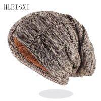 [Hana Clothing Store] ใหม่แฟชั่นผู้หญิงฤดูหนาว Beanies อบอุ่น Skullies Lady หมวกลำลองหมวกสำหรับผู้ชายแบรนด์ที่มีสีสันกระดูกถัก Bonnet