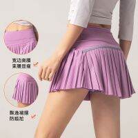 [COD] Tennis culottes and womens fake two-piece pleated lulu sports fitness quick-drying summer anti-lighting 09