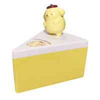 Box Cake Pompompurin Yellow Sanrio กล่องเค้กปอมปอมปูรินสีเหลือง ลายการ์ตูนซานริโอ สำหรับเก็บของ