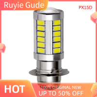 Ruyie 1PC PX15D BA20D หลอดไฟ LED FOG Light ไฟหน้ารถยนต์รถยนต์รถจักรยานยนต์ LOW Beam bulb