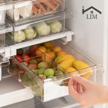 Kitchen Hanging Organizer Refrigerator Egg Fruit Vegetables Storage Box  Drawer