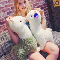 28/38/45CM Lovely Alpaca Soft Plush Toys For Children 6 Colors Cute Cotton Animal Stuffed Doll For Kids Birthday Christmas Gift