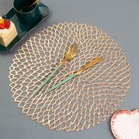 【CC】✆▫▧  Table Round/Flower Placemat Hollow Insulation Coaster Bowl Steak Resistant