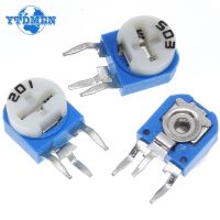 10PCS RM063 Potentiometer Trimmer Potentiometers 100 200 500 1k 2k 5k 10k 20k 50k 100k 200k 500k 1m Ohm Variable Resistor RM-063