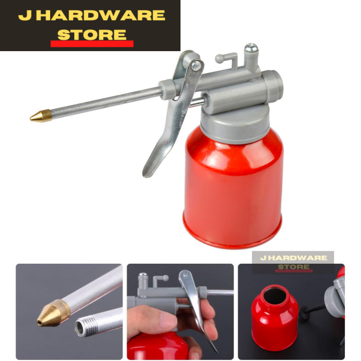250ml High Pressure Metal Hand Pump Oil Can Sprayer Oil Lubricant Spray