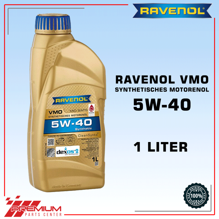RAVENOL VMO SAE 5W-40 SYNTHETIC Gasoline and Diesel Oil 1 Liter | Lazada PH