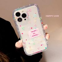 รักเคสโทรศัพท์กันกระแทกสีรุ้งเข้าได้กับ IPhone 14 13 12 11 Pro Max ปกอ่อน