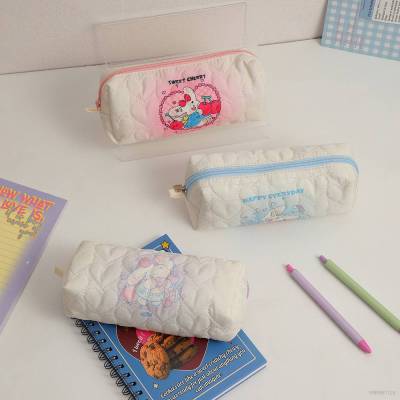 Creative Simplicity student pencil case girl stationery storage bag large capacity cartoon pen case stationery box