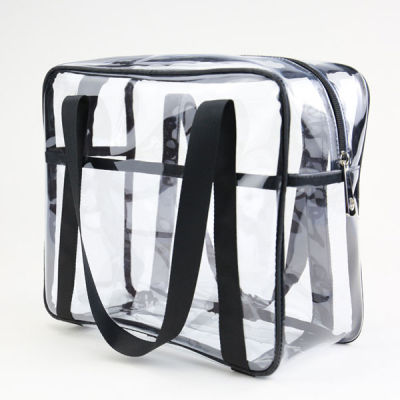 Transparent PVC Tote Storage Bag Traveling Large Capacity Wash Bags Multi-function Cosmetic Makeup Tool Organizers For Women
