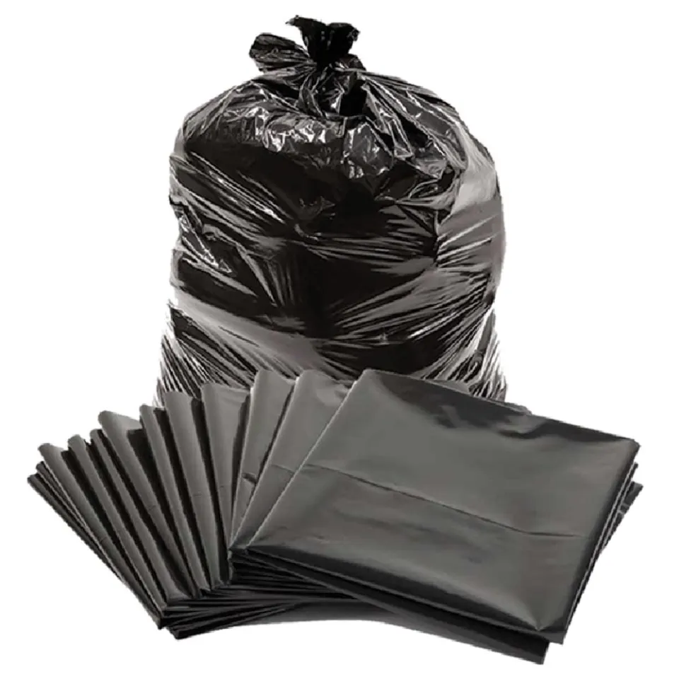 100 Pcs. ] Trash Bags / Garbage Bags Black / Transparent ( S, M, L, XL, XXL  )