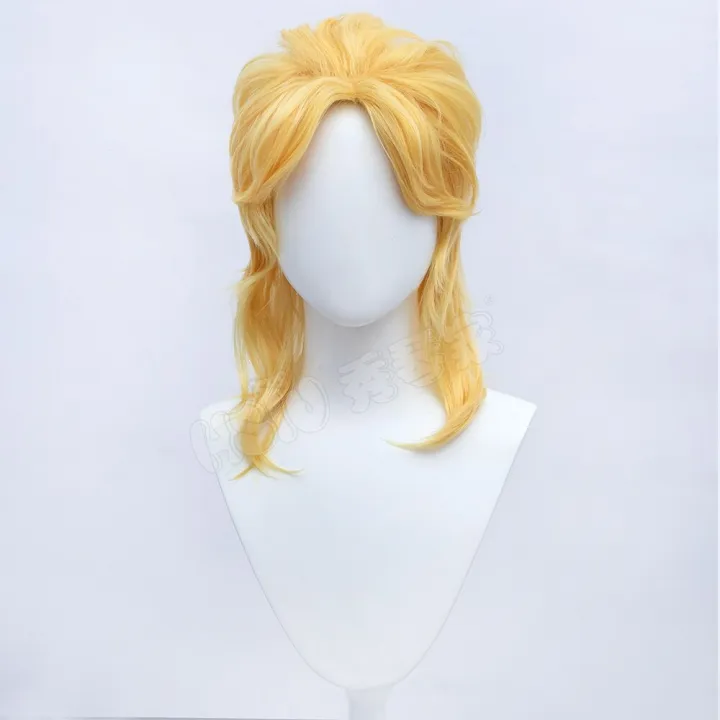 HSIU Anime JoJo's Bizarre Adventure cosplay Wig Dio Brando Golden short