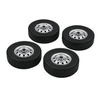 4PCS Replacement Rubber Wheel Tires Tyre DIY Non-slip spare Parts For 1/10 WPL D12 RC Off-Road Buggy Truck Car Repair Tool parts Screw Nut Drivers