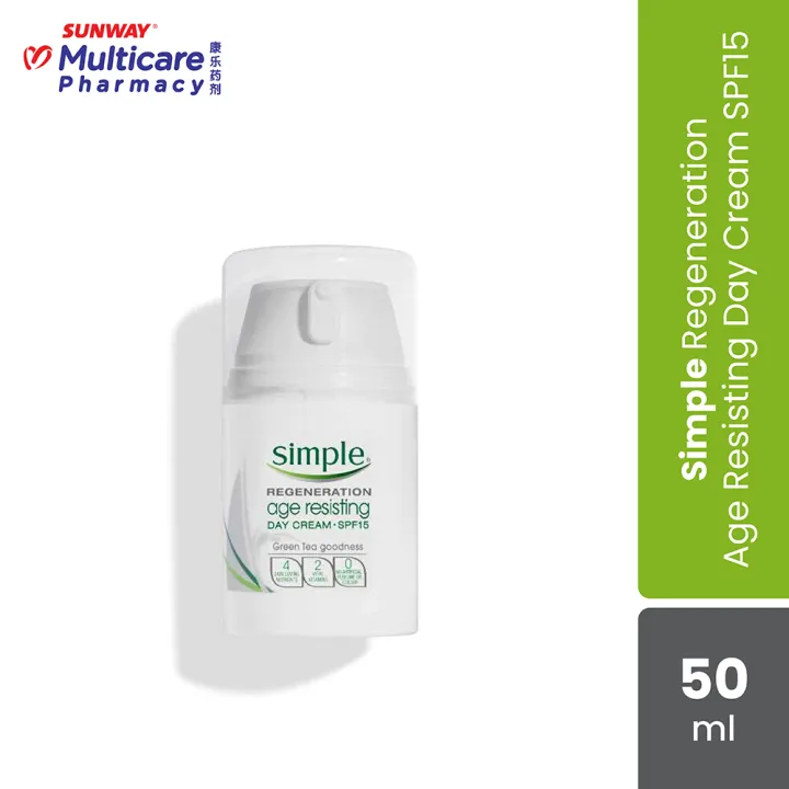Simple Regeneration Age Resisting Day Cream SPF15 50ml Lazada