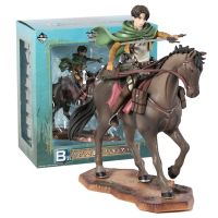 Ichiban Kuji B ผ่าพิภพไททัน Levi Ackerman Horse Riding Collection หุ่นโมเดลรูปจำลองรูปปั้น