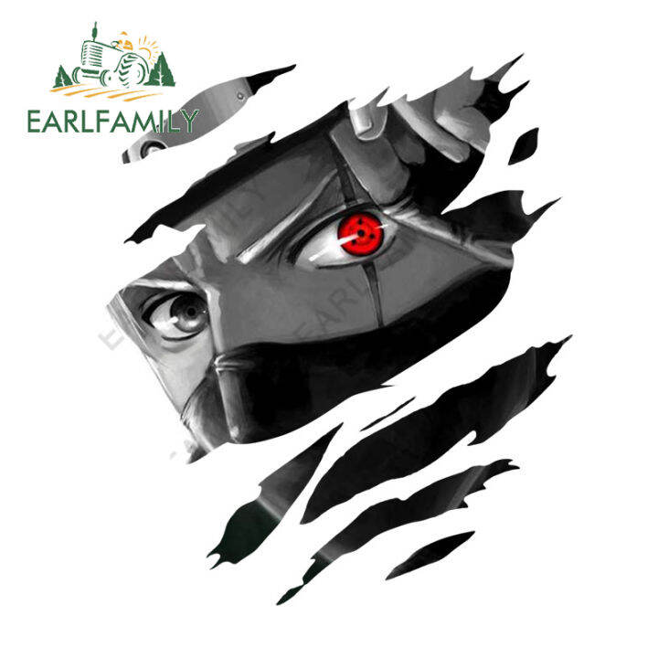 EARLFAMILY 13cm x 11.5cm for Naruto Tear Car Stickers and Decals Anime Aquaflask Motorcycle