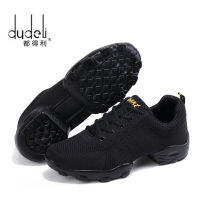 Mesh Jazz Shoes Mens Modern Soft Outsole Dance Sneakers Breathable Dancing Fitness Training Shoes