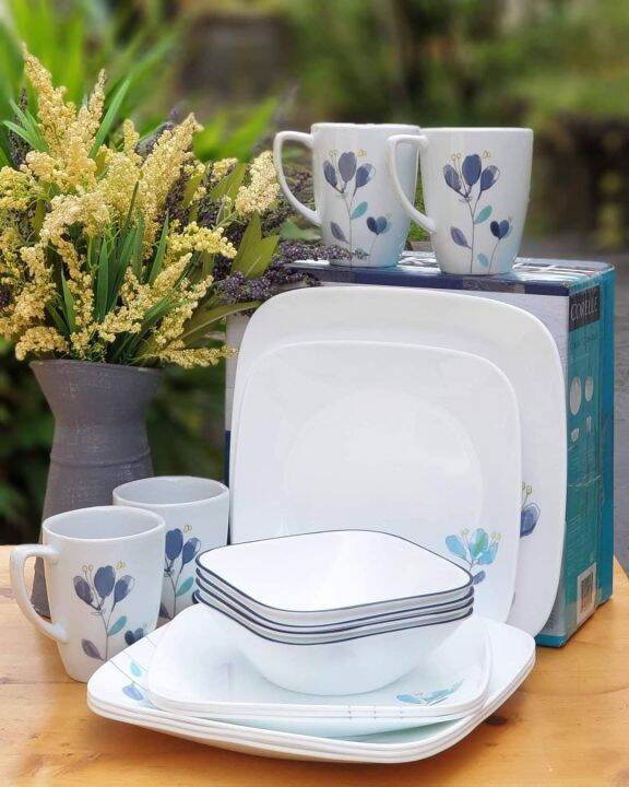 Corelle Dinnerware Square Dalena Set 14pcs Lazada PH