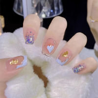 24pcs Fake Nails Set With Glue False Nails Long Nail Fake Nails With Design Fake Nails For Kids Nail Extension With Glue Nails