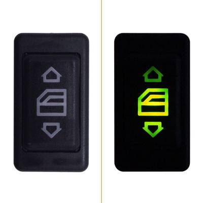 1PC/Packs 12V/24V 20A 6-pin Car Universal Glass Lifter Switch Built-in Green Lighting Indicator For Car Button Switch Accessory