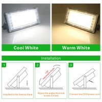 150W 100W 50W Led Flood Light 220V Outdoor Floodlight Spotlight IP65 Waterproof LED Street Lamp Landscape Lighting Garden Light