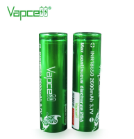 Vapcell ถ่านชาร์จ INR18650 ก้อนสีเขียว 2600 mAh 25A 2 ก้อน ของแท้ พร้อมกระเป๋าใส่ถ่าน