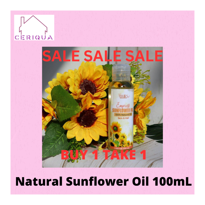 BUY 1 TAKE 1 Natural Sunflower Oil for Hair & Skin Care 100mL by BMRS