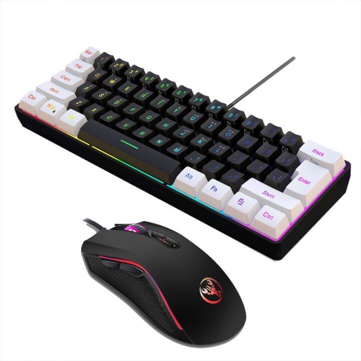 แป้นพิมพ์เกมส์-pc-ไฟ-rgb-backlit-ชุดแป้นพิมพ์และเมาส์เล่นเกมสายใช้ได้ทุกประเภท