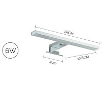 8W 6W LEDs Mirror Lights Bathroom Cabinet Light Make-up Mirror Lights Wall Lamp Vanity Light IP44 6000K Neutral 280mm 580mm