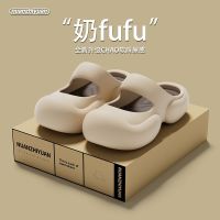 Baotou Slippers Women New Clogs Outer Wear Increased Height Internet Thick-Soled Non-Slip Beach Sandals With A Of Stepping Shit.