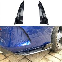 Rear Bumper Diffuser Side Splitter For Mercedes Benz C-Class Coupe C205 C200 C260 C43 C63 AMG 2015-2021 Carbon Look 2Pcs