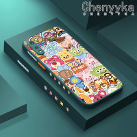 Chenyyka เคส M02s A03s A02s M02 A02ลายกาแลคซีของปลอกสำหรับ Samsung เคสมีน้ำค้างแข็งโปร่งใสของเล่นแบบเต็มหน้าจอลายขอบสี่เหลี่ยมด้านข้างแบบแข็งลายกล้องปลอกซิลิโคนกันกระแทกเคสนิ่ม