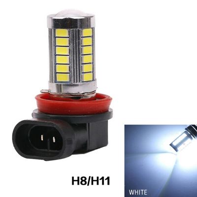 1Pc Super Bright H8/H11 33-LED White Car Fog Light Headlight Driving Lamp Bulb