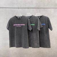 [มีสินค้า]เสื้อยืดแขนสั้น Alexander Wang Washed and Distressed Foam Candy Lettering